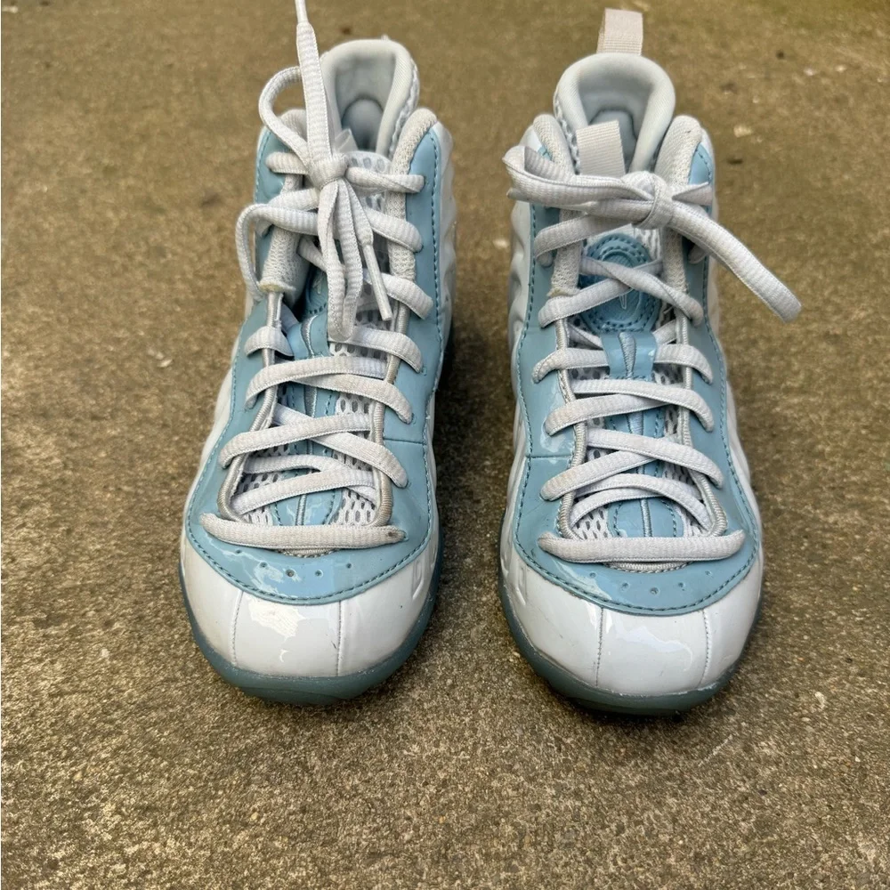 Nike Little Posite One GS Aura Blue White Youth Size 11C DM1090-400 FOAMPOSITE